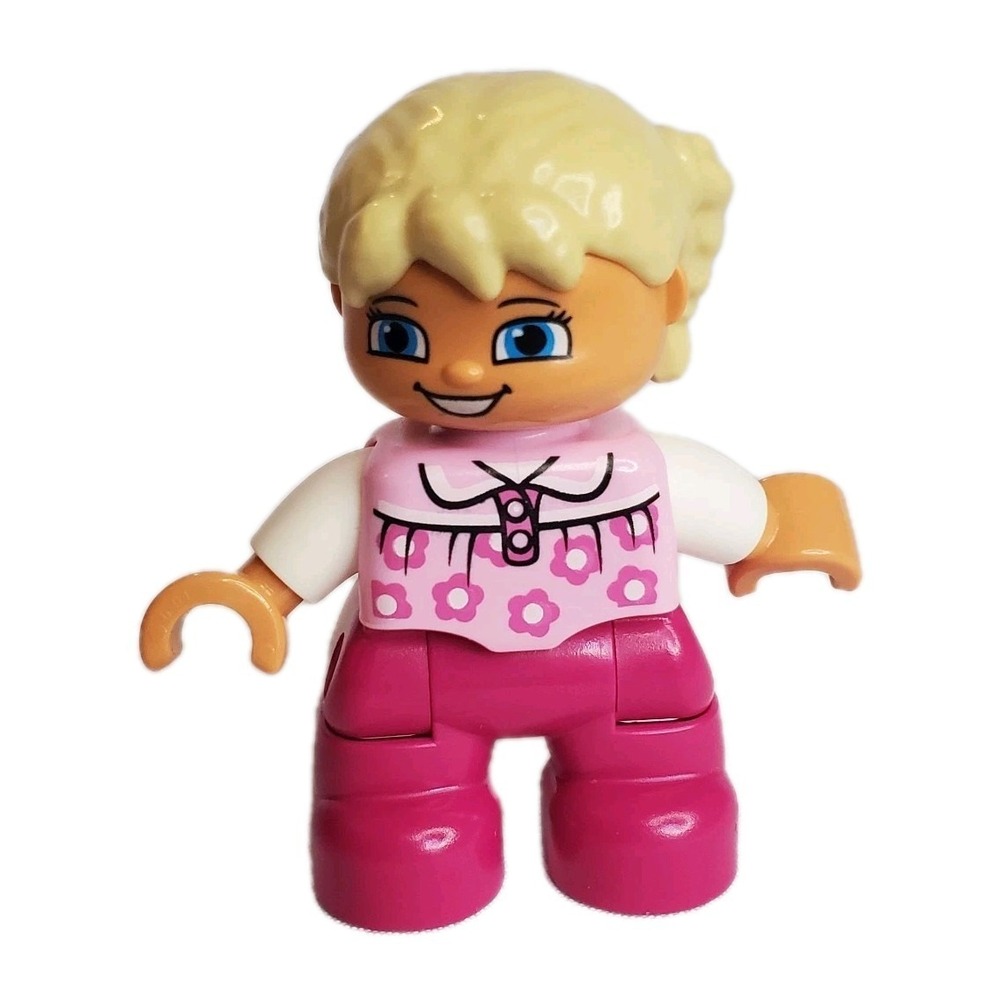 LEGO‎ Duplo Figure Girl Female Blonde from set 10587